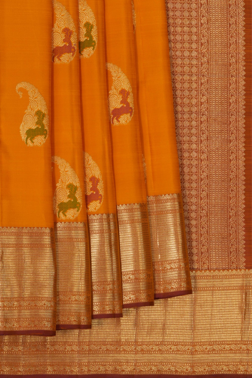 Image of South Silk Yellow Saree